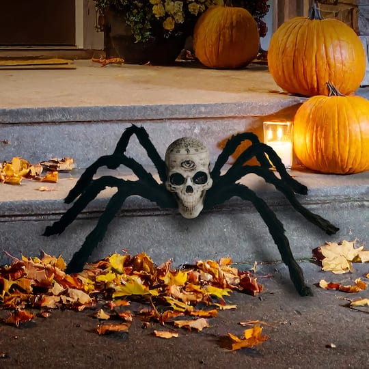 23.5" Skull Spider Tabletop Décor by Ashland®